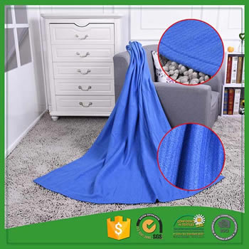 Solid polar fleece  blanket with excellent quality