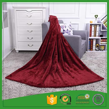 sofe & warm double layer faux fur blankets solid colour