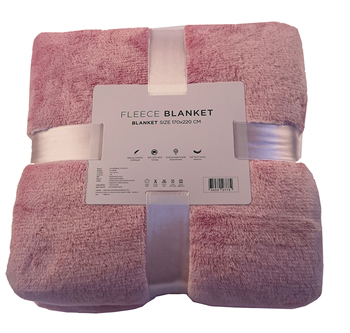 Back printed flannel fleece cozy blanket