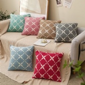 Jacquard chenille cushion cover