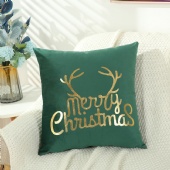 Gold foil printing Christmas Cushion Cover Christmas Cross-border Home Nordic Christmas Pillowcase