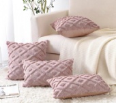 Custom Nordic  PV  Embroidery  Throw Pillow Cushion Cover