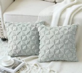 High Quality Throw Pillow Case Decorative PV Cushion Cove Custom Embroidery Pillow Cover