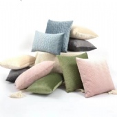 Latest design Natural Cotton Linen/ Velvet Custom Printing Sofa Cushion Covers Decorative