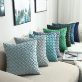 Latest design Natural Cotton Linen/ Velvet Custom Printing Sofa Cushion Covers Decorative