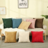 Wholesale Velvet Cushion Cover Solid Decorative Square Throw Pillow Covers Cushion Case