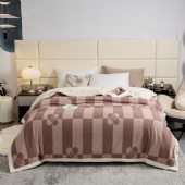 Faux Fur Printed Teddy Fleece Throw Blanket,Warm Throw Blanket for Couch Sofa Bed