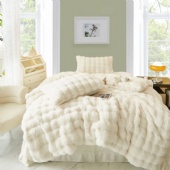 3pk faux fur fleece blanket&pillow set