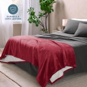 New Design Double Layer Sherpa Comfortable Blanket