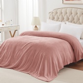 Gentle Solid-Colored Flannel Blanket for Daily Use