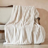 Soft Stripe Bunny Blanket