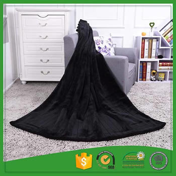 100% Polyester soft & warm double layer faux fur blanket