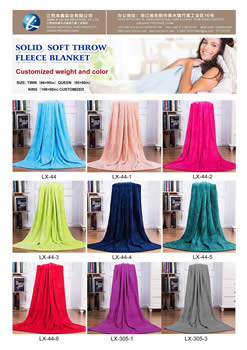 solid flannel fleece blankets