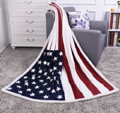 100 polyester rotary flag printed custom blanket