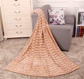 Faux fur double layer blankets