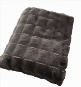Jacquard faux fur heavey winter blanket double layer blanket