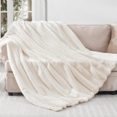 Faux Fur Solid Color Blanket