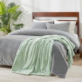 Bold Grid Cutwork Bunny All-Season Blanket