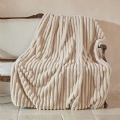 Soft Stripe Bunny Blanket