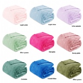 Jacquard flannel blanket