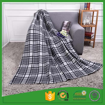 Printing polar fleece army outdoor airline blanket