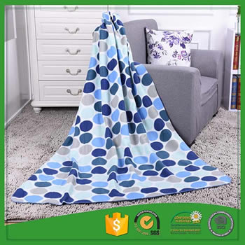lovely and cheap price printed polar fleece blanket