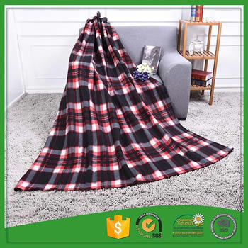 Printed Polar fleece  blanket  for promotional gift