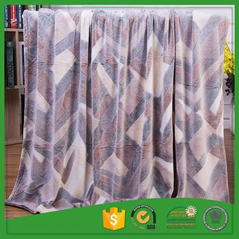 Beautiful flower printing super soft thick fleece blanket